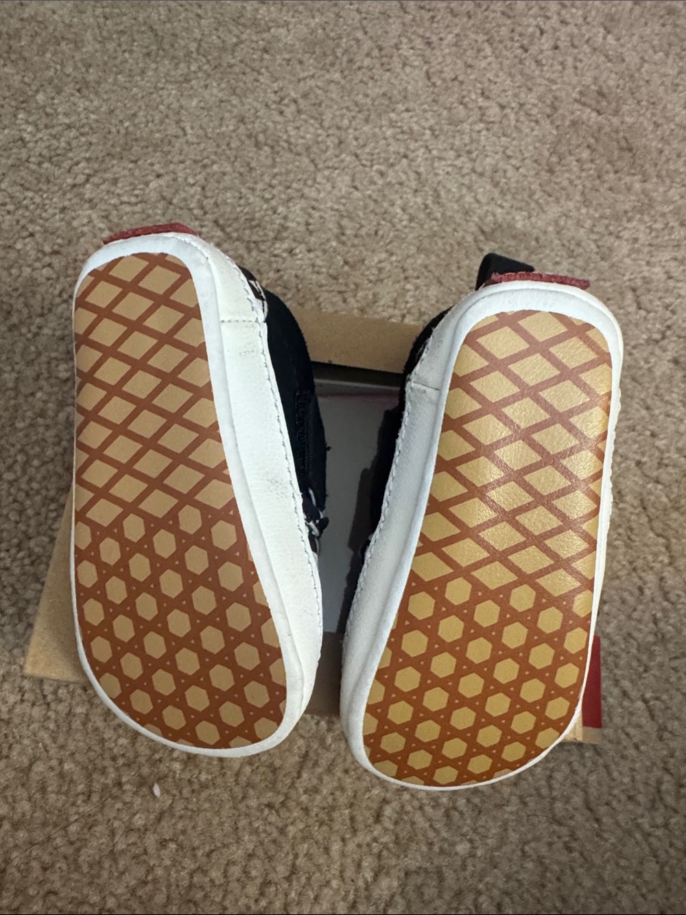 Vans Black & White Checkerboard Baby Slip-On Shoes. USED - Picture 10 of 12